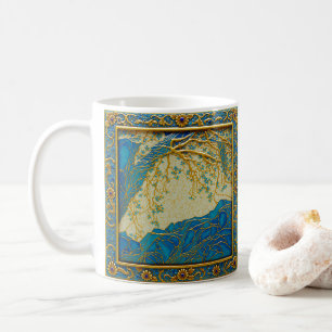 Caneca De Café Cores de ouro turquesa Lapis Alpes Franceses 