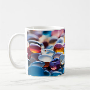 Caneca De Café Cores De Pebble Natureza Tranquila E Pacífica