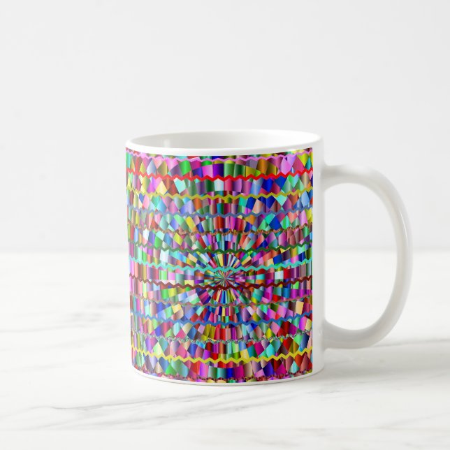 Caneca De Café Cores Decorativas (Direita)
