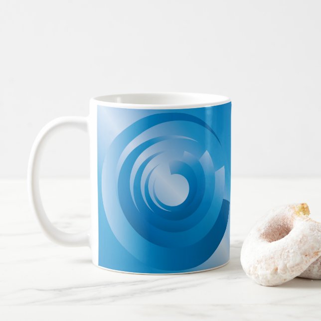 Caneca De Café cores do céu girando (Com Donut)