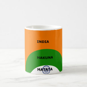 Caneca De Café Cores do Design da Bandeira Nacional da Índia com