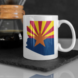 Caneca De Café Cores do sinalizador de arizona