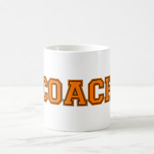 Caneca De Café Cores Escolares CACHORRO, Laranja-Preto