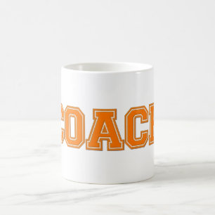 Caneca De Café Cores Escolares Cogueira, Laranja-Branco