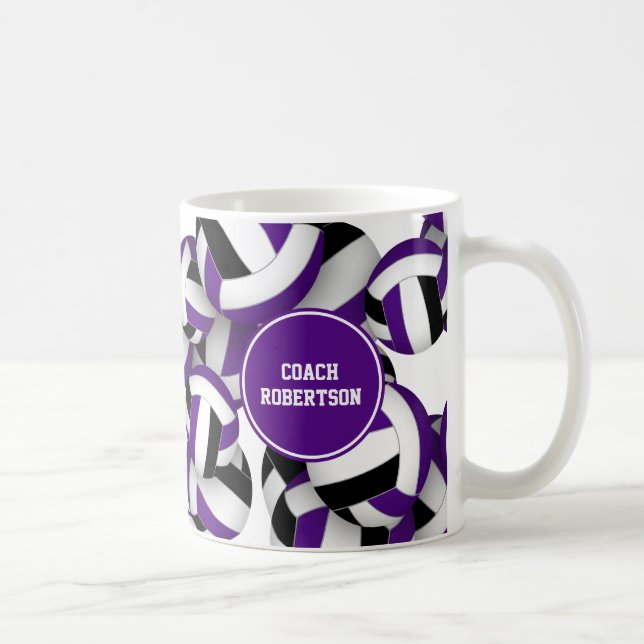 Caneca De Café cores escolares roxas e pretas presente para trein (Direita)