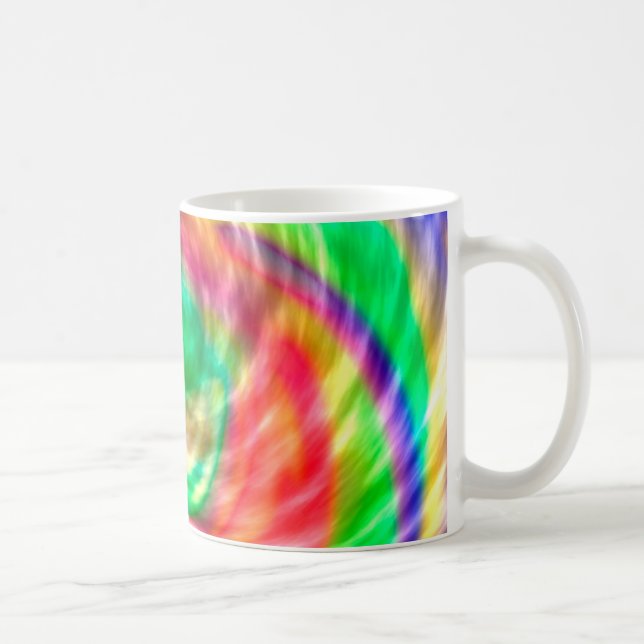 Caneca De Café Cores Espirais Tie Dye (Direita)