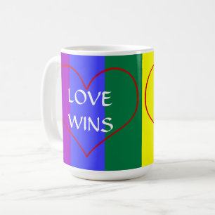 Caneca De Café Cores LGBT AMAM VÊ Café Mug