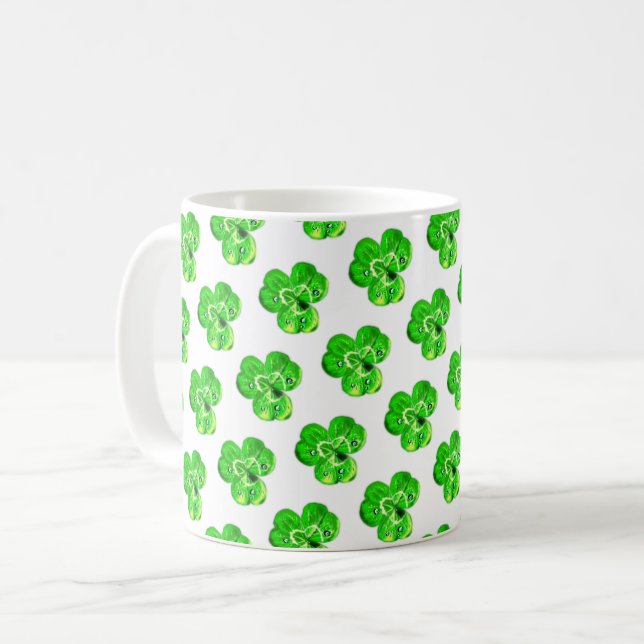 Caneca De Café Cores Personalizadas Fecham Mug (Frente Esquerda)