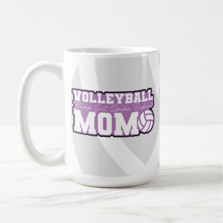 Caneca De Café Cores Personalizáveis De Café Da Mãe De Voleibol