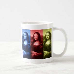 Caneca De Café Cores Primárias da Mona Lisa