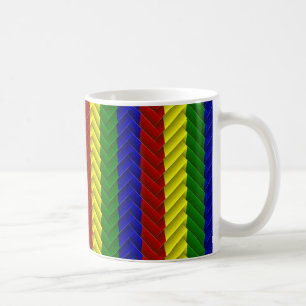 Caneca De Café Cores Primárias Herringbone