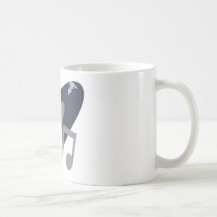 Caneca De Café Cores retros do original do registro & da nota da