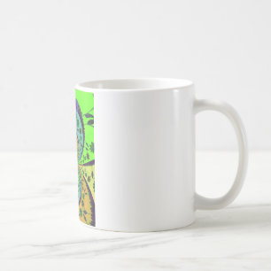 Caneca De Café Cores Tradicionais Africanos Caleidoscópio Arte Fl
