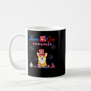Caneca De Café Corgi 4 de julho de Pembroke Welsh Corgi - Indepen