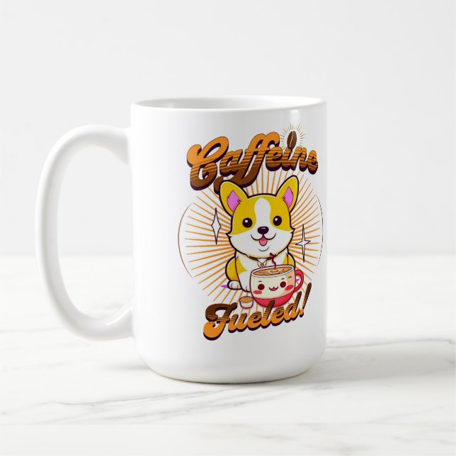 CANECA DE CAFÉ CORGI CAFEINE COMBUSTÍVEL! (Esquerda)