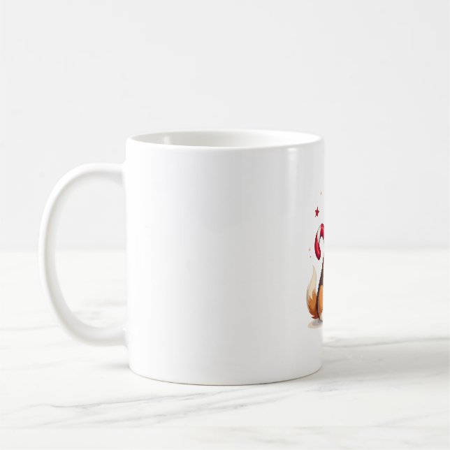 Caneca De Café Corgi Candy Cane Joy (Esquerda)