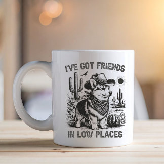 Caneca De Café Corgi Cowboy Funny Dog Mug