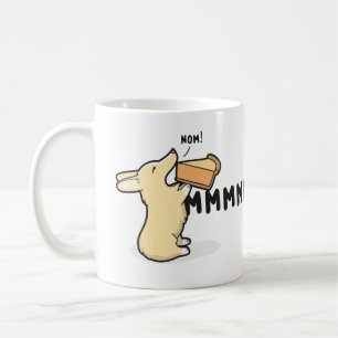 Caneca De Café … Corgi da torta Mmm [vermelho/branco]