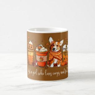 Caneca De Café Corgi Dog Lover Fall