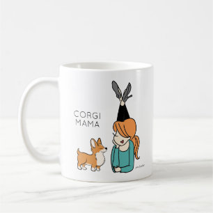 Caneca De Café Corgi Mama Personalizada Coffee Mug
