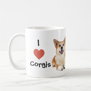 Caneca De Café Corgi Mug I love Corgis
