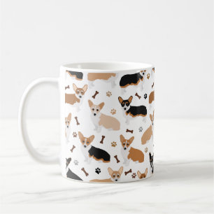 Caneca De Café Corgi - Patas e Ossos do Cão