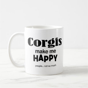 Caneca De Café Corgis me faz feliz