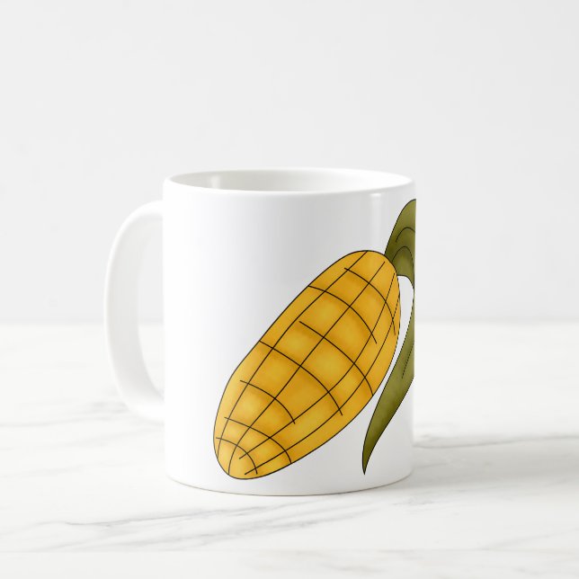 Caneca De Café Corn Cob (Frente Esquerda)