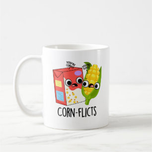 Caneca De Café Corn-flicts Funny Cornflake Corn Pun