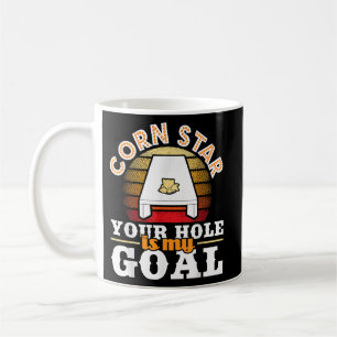 Caneca De Café Corn Star Seu Buraco É Meu Jogador Da Cornhole Bea