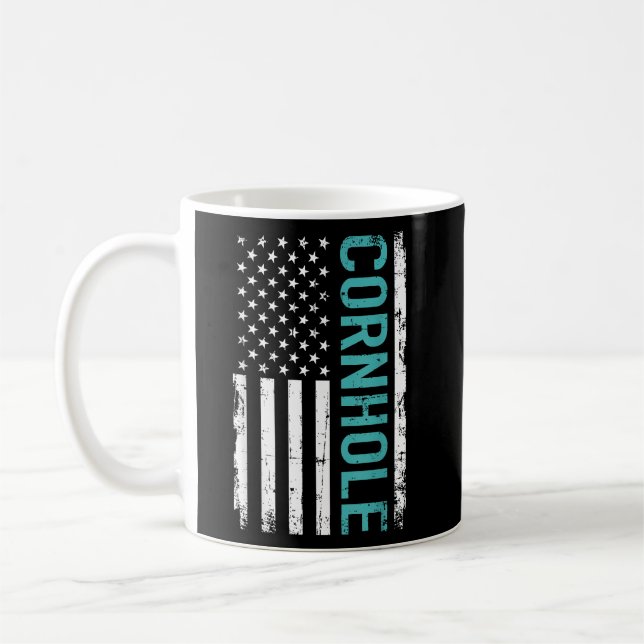 Caneca De Café Cornhole EUA (Esquerda)