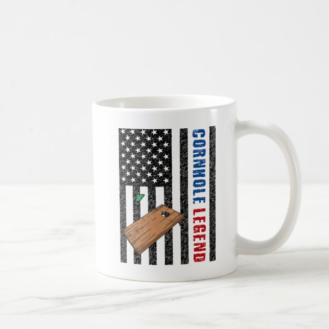 Caneca De Café Cornhole Legend USA (Direita)