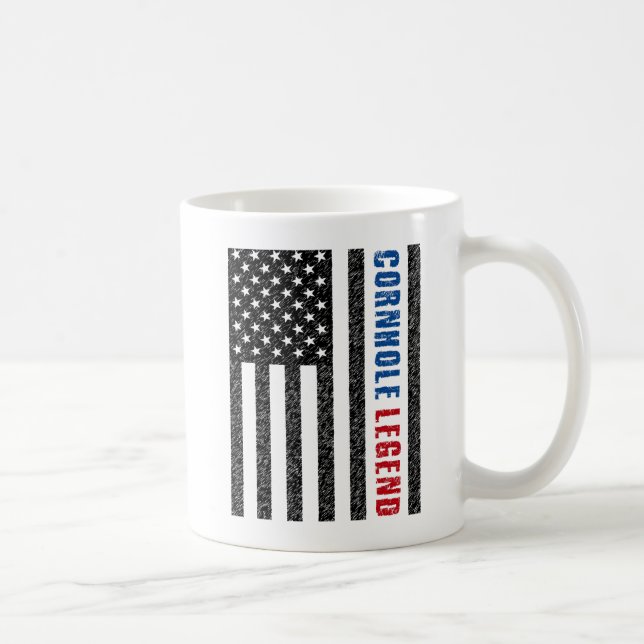 Caneca De Café Cornhole Legend USA (Direita)