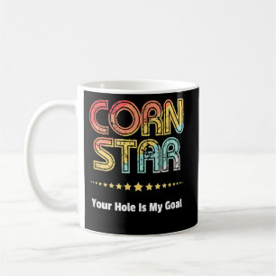 Caneca De Café Cornhole Team Corn Star Seu Buraco É Meu Objetivo