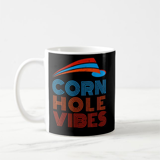 Caneca De Café Cornhole Vibes Cornhole Cornhole (Esquerda)