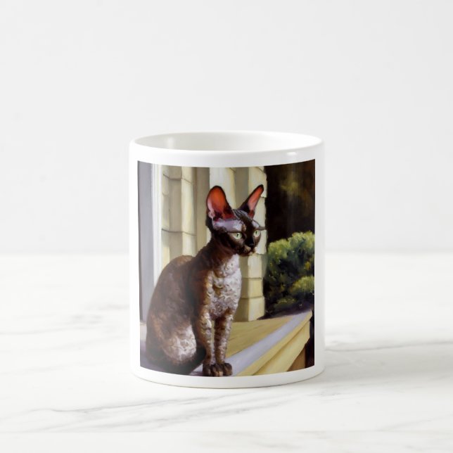 Caneca De Café Cornish Rex Cat (Centro)