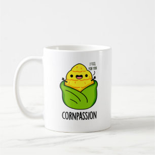 Caneca De Café Cornpaixão Funny Compaixão Milho Pun