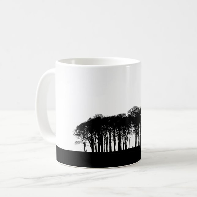 Caneca De Café Cornualha Vindo Para Casa Árvores Gift Mug (Frente Esquerda)