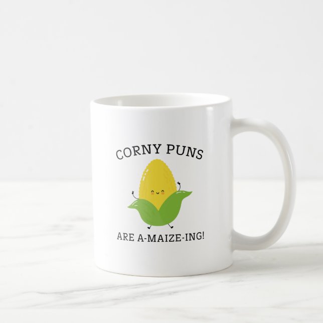 Caneca De Café Corny Puns (Direita)