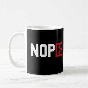 Caneca de Café Coroa Anti-Monarquia Divertida Não