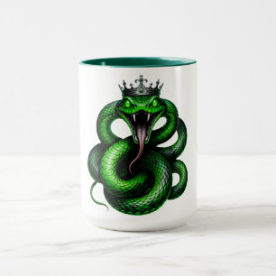 Caneca de Café Coroa da Serpente Verde