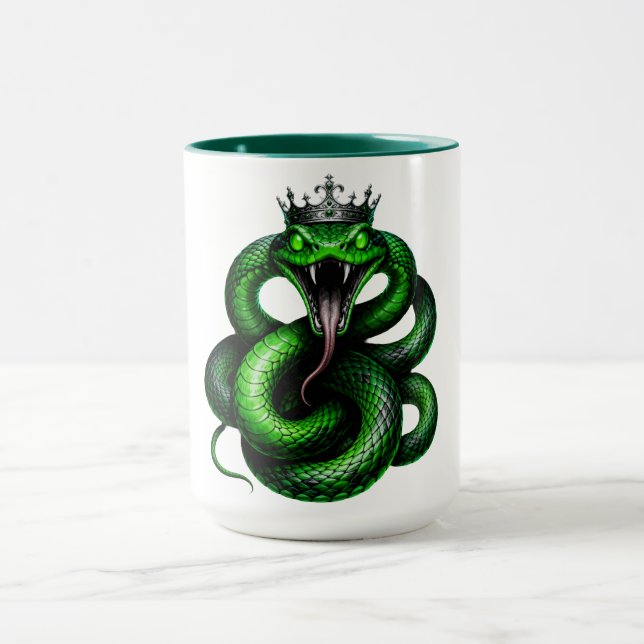 Caneca de Café Coroa da Serpente Verde (Centro)
