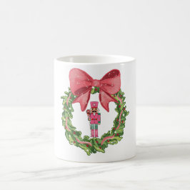 Caneca De Café Coroa de Natal Caprichosa do Quebra-Nozes