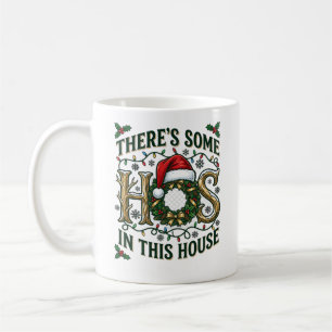 Caneca De Café Coroa de Natal da Casa Hos Chapéu de Papai Noel Lu