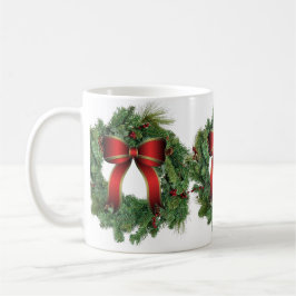 Caneca De Café Coroa de Natal Férias Casa Cerâmica