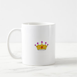 Caneca De Café Coroa de princesa, coroa de príncipe, tema de coro