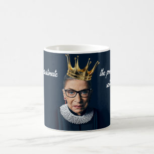 Caneca De Café Coroa Dourada Ruth Bader Ginsburg