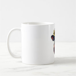 Caneca De Café Coroa Floral de Vaca Patriótica 4 de Julho