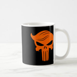 Caneca De Café Coroa Laranja Coroa Laranja Pele Coroa Cabelo Skel