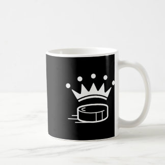 Caneca De Café Coroa Real Disco de Hóquei Engraçado Para Jogador 